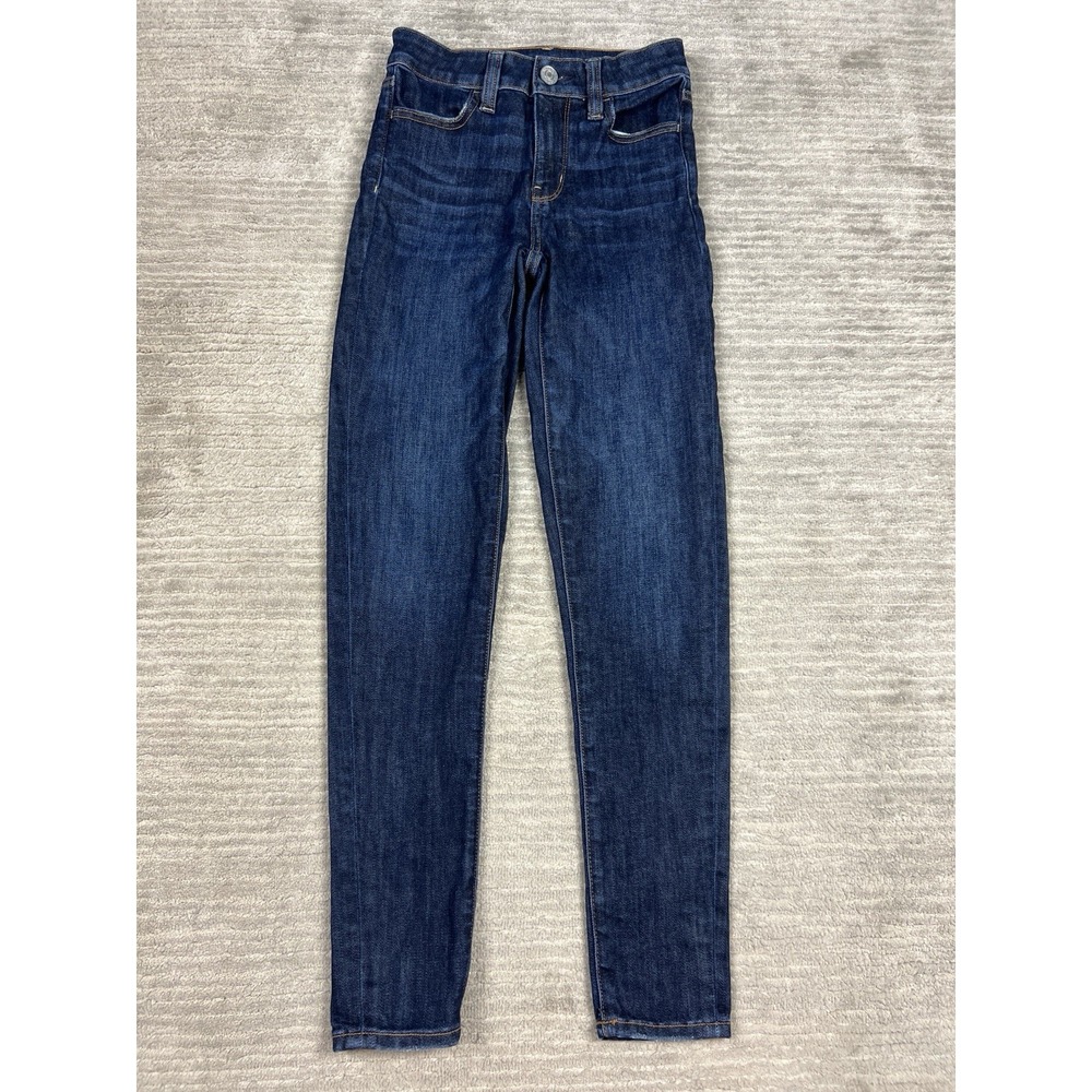 American Eagle Jeans Womens 0 Blue Dark Wash Denim Hi Rise Jegging Next Level
